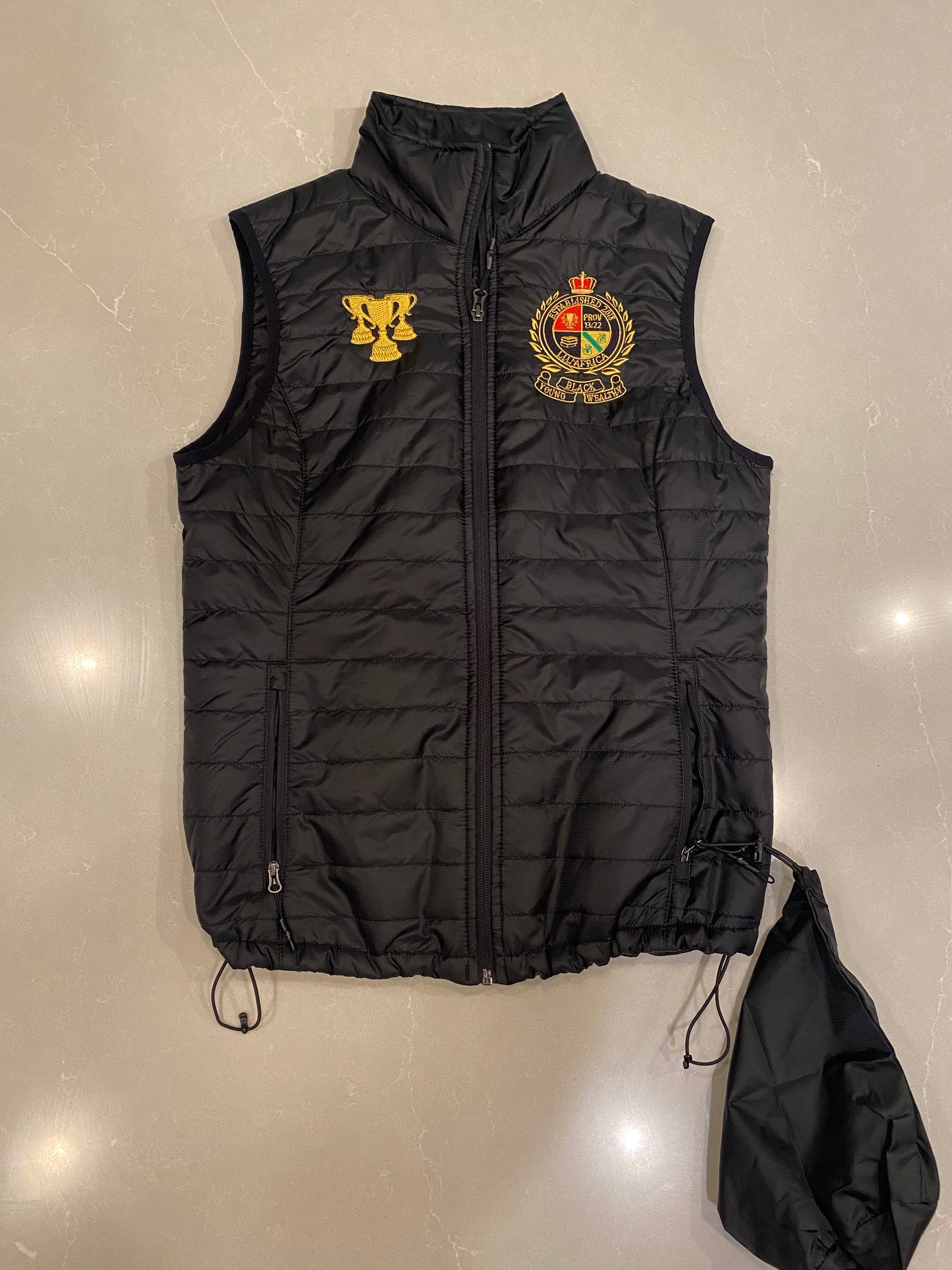 Wealthy Crest Bubble Vest Female