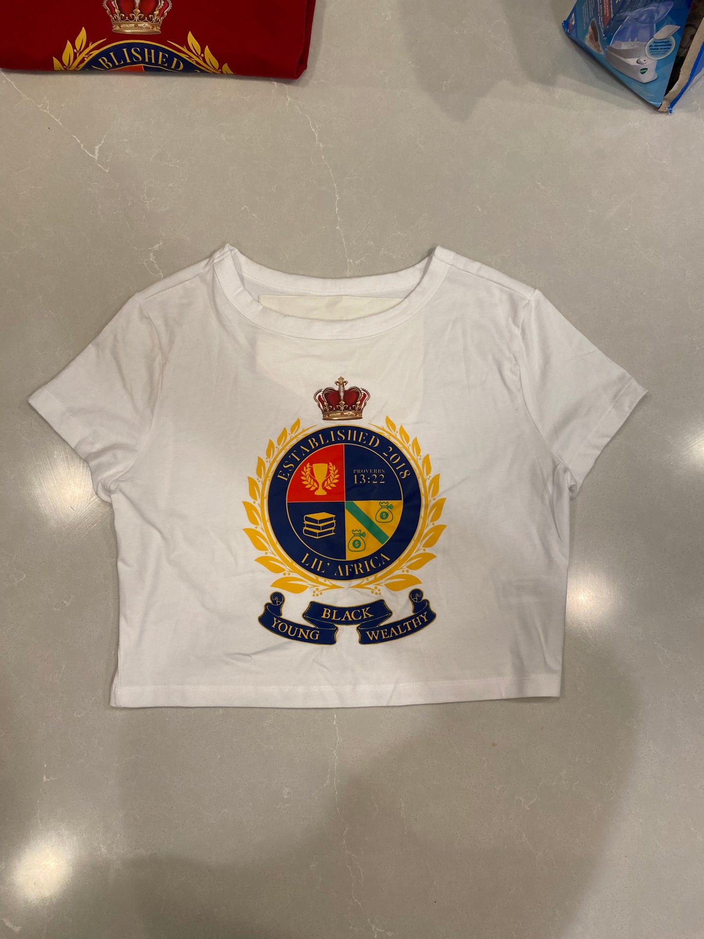 Wealthy Crest Crop Top