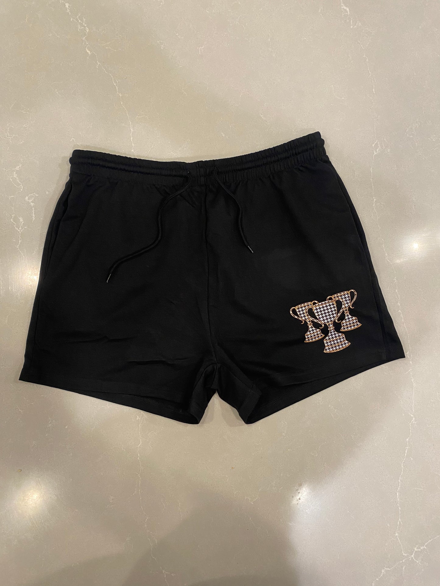 Uppity Houndstooth Hoodie Short Set Female