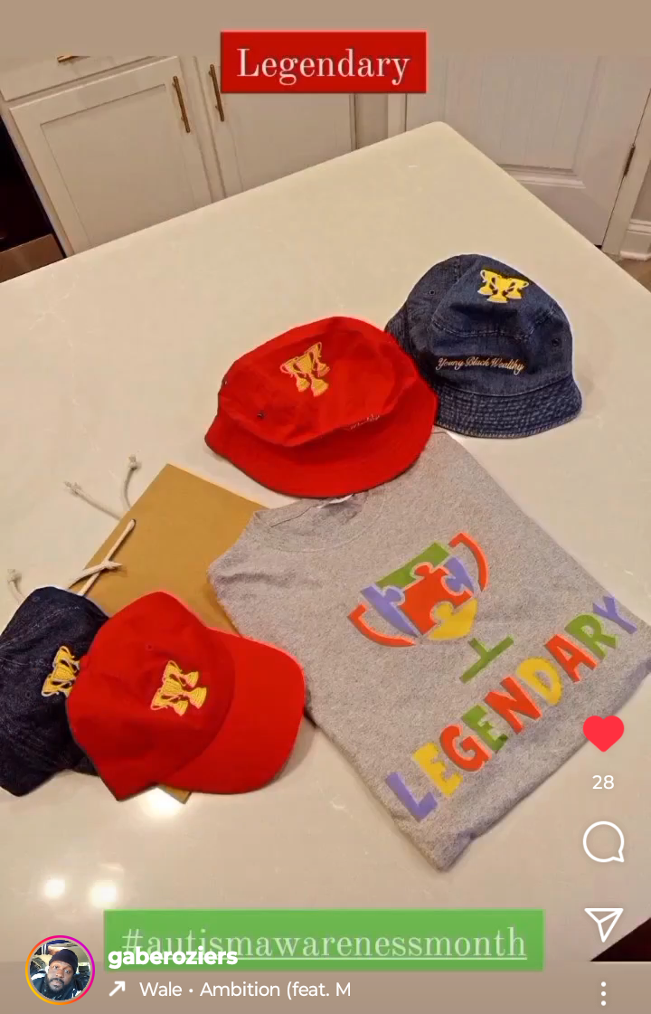 "Legendary" 2 Autism Awareness T